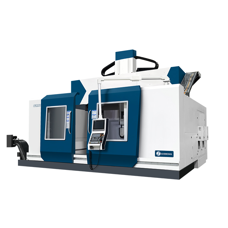 How many axes does the gantry machining center have?