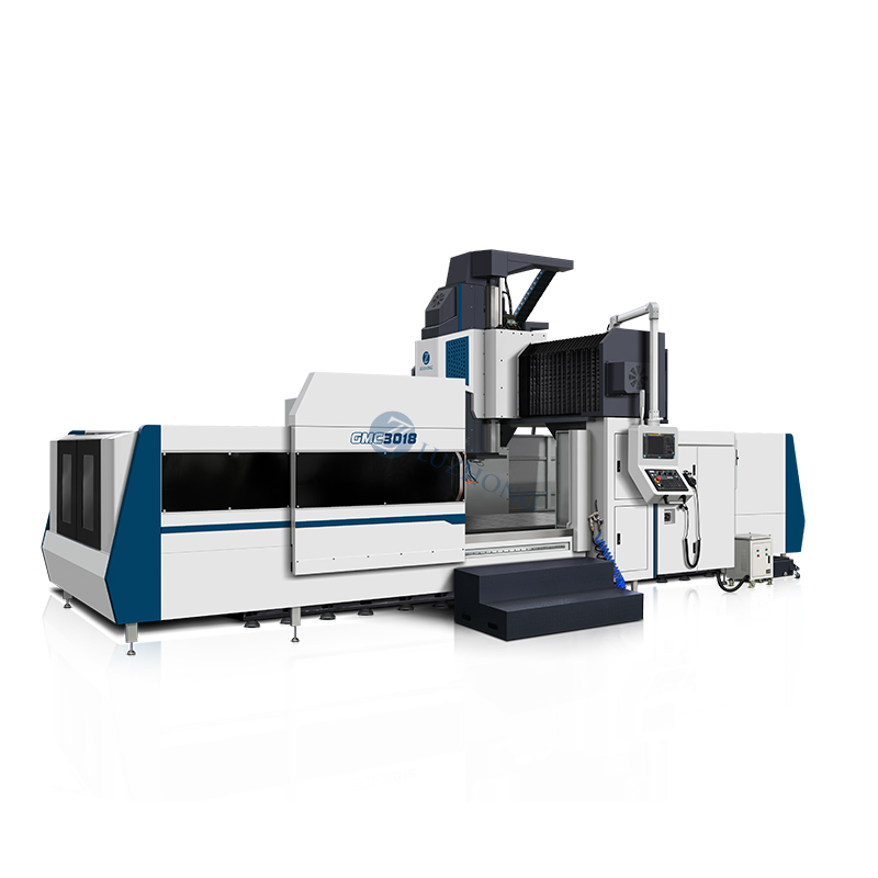 What precautions should be taken when using a gantry machining center?