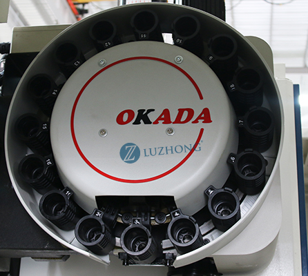 Step-by-step instructions for tool loading, tool changing, and tool selection in a small machining center